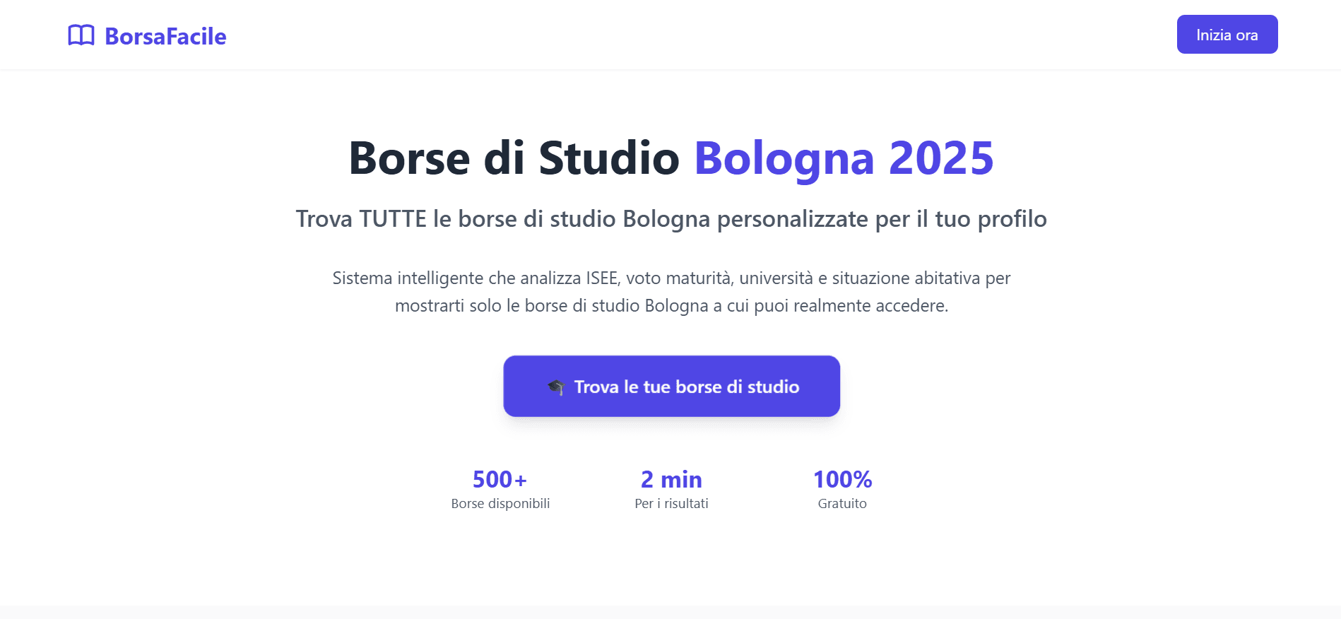 Borsa Facile - Screenshot del progetto